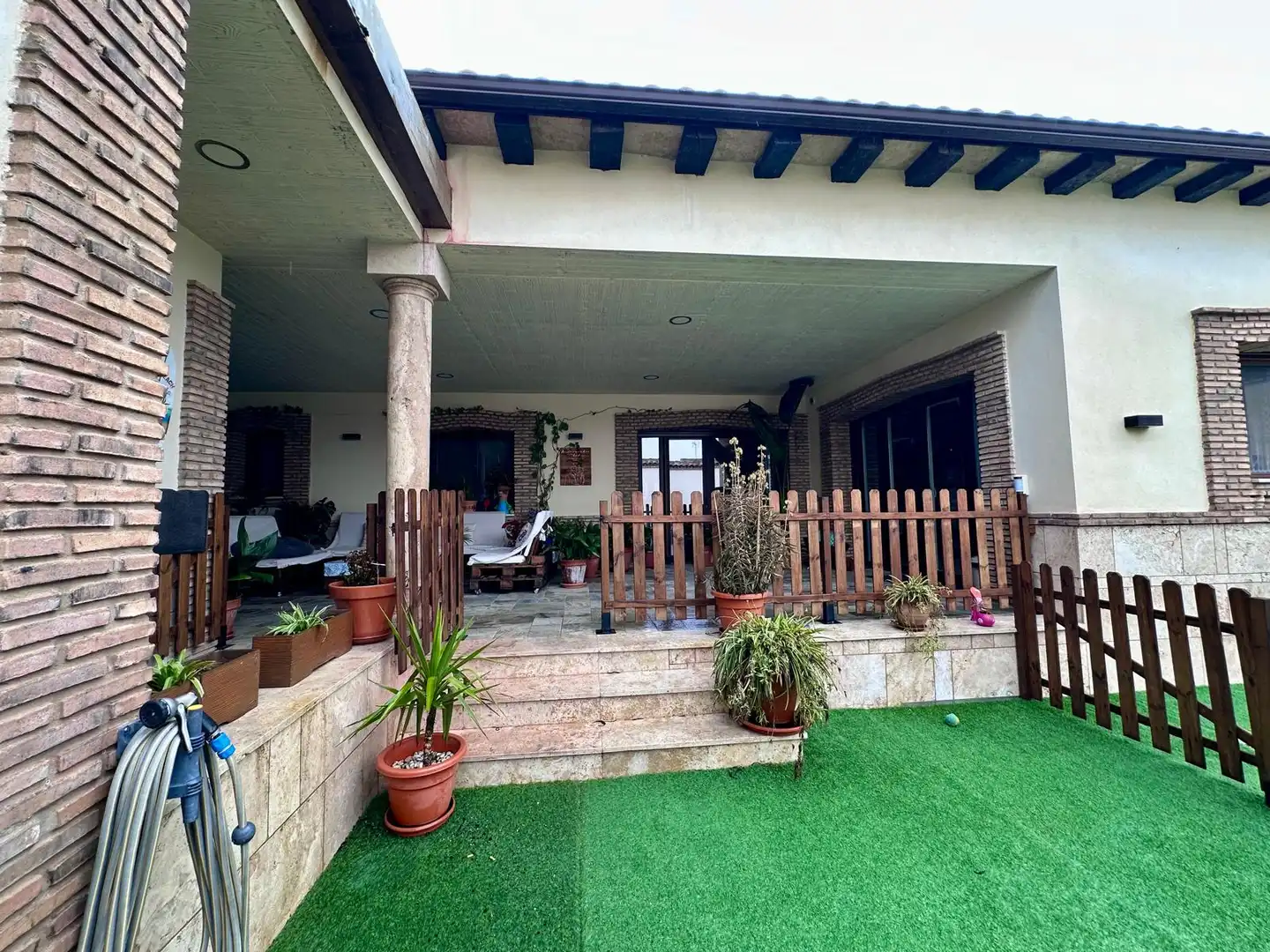 Terraza de Casa o chalet en venta en Arenas de San Juan  con Aire acondicionado, Calefacción y Jardín privado