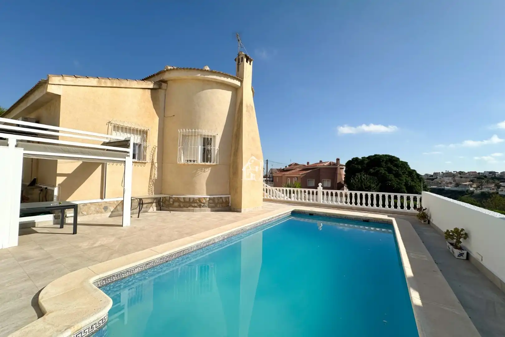 Piscina de Casa o xalet de lloguer en Rojales amb Aire condicionat, Jardí privat i Terrassa