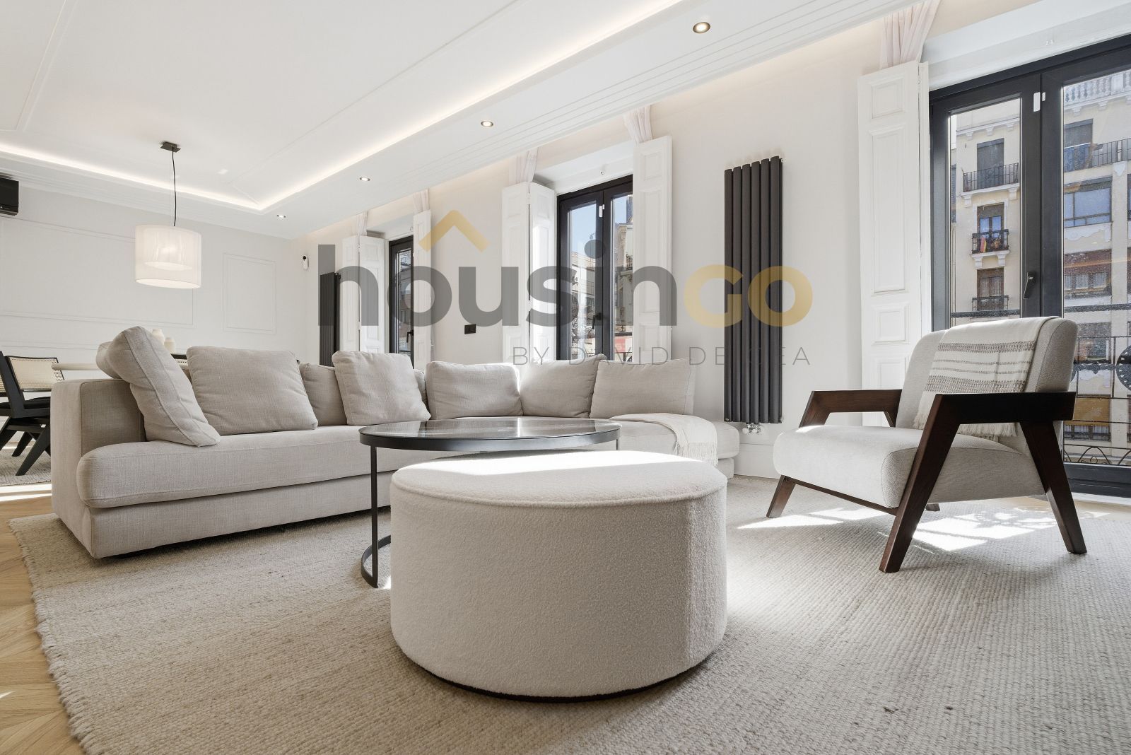 Sala de estar de Piso en venta en  Madrid Capital con Aire acondicionado, Calefacción y Terraza