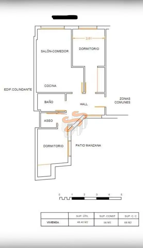 Apartament de lloguer en Ferrol amb Calefacció, Traster i Moblat