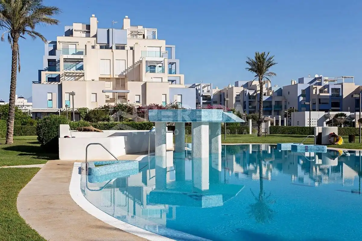 Swimming pool of Ground floor for sale in Roquetas de Mar  with Air Conditioner, Private garden and Terrace