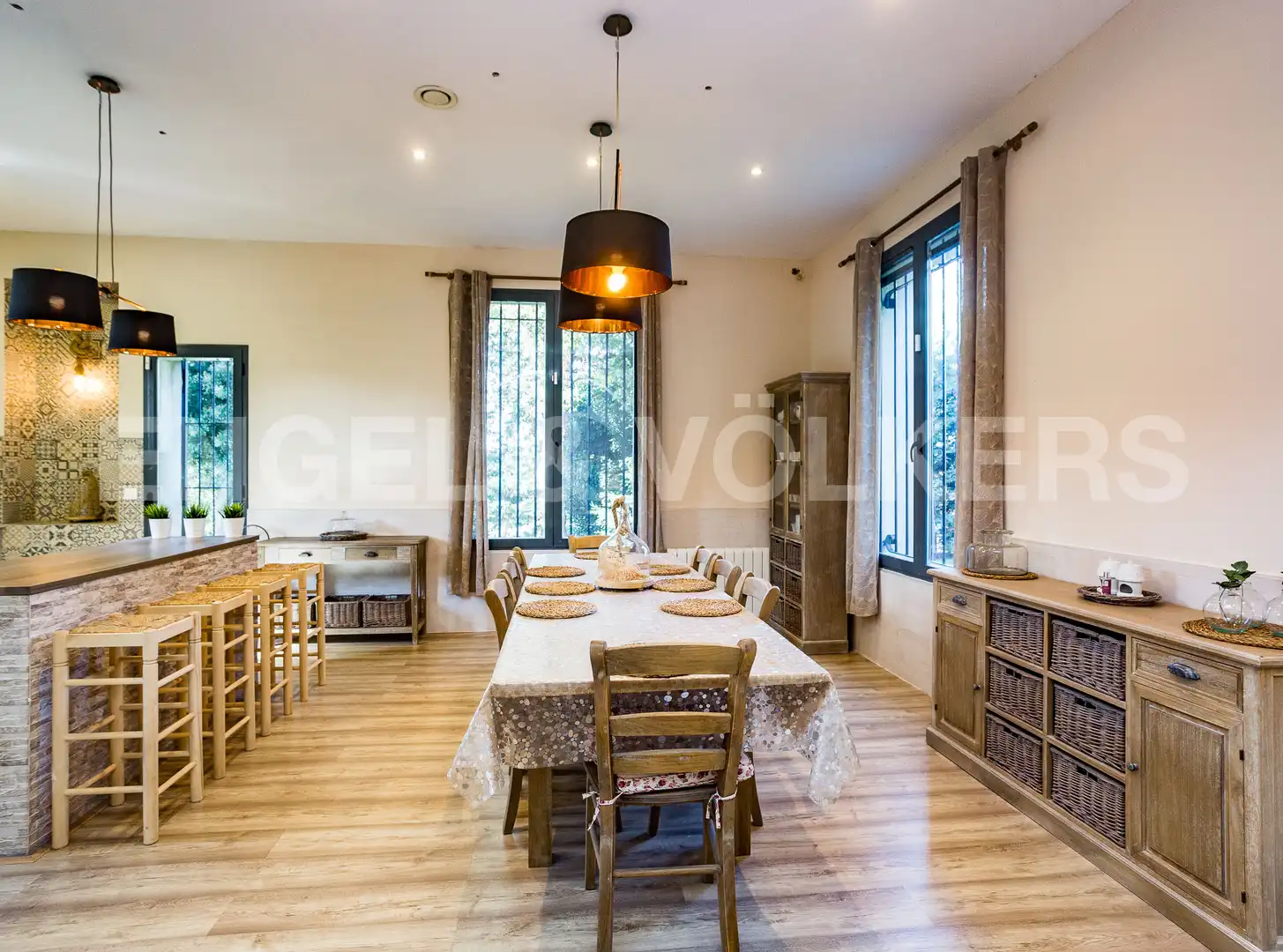 Dining room of Country homes for sale in Llinars del Vallès  with Air Conditioner, Heating and Private garden