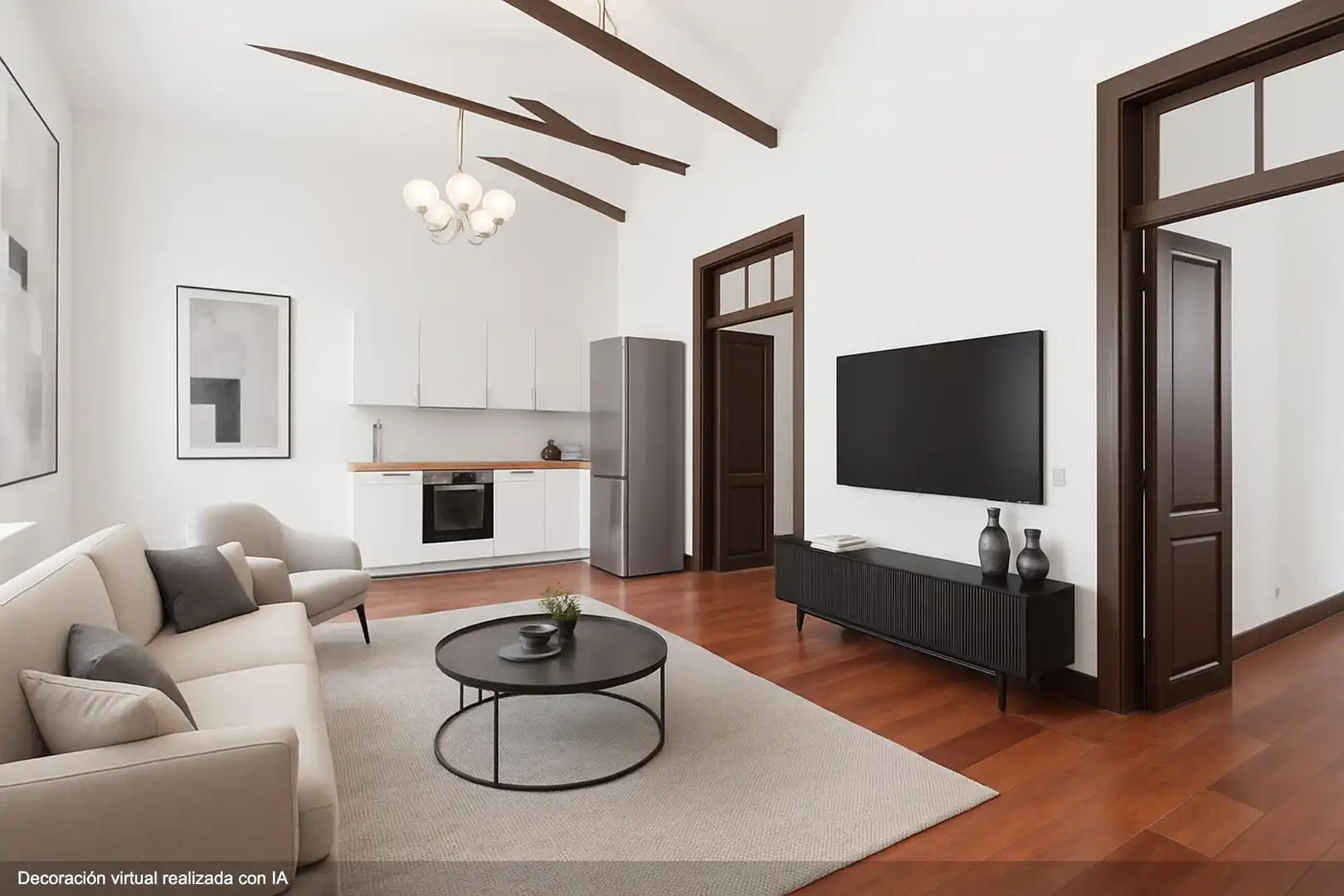Sala de estar de Casa o chalet en venta en Santa Úrsula con Parquet y Terraza