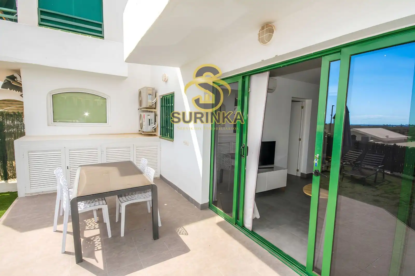 Terraza de Apartamento en venta en San Bartolomé de Tirajana con Aire acondicionado, Terraza y Piscina