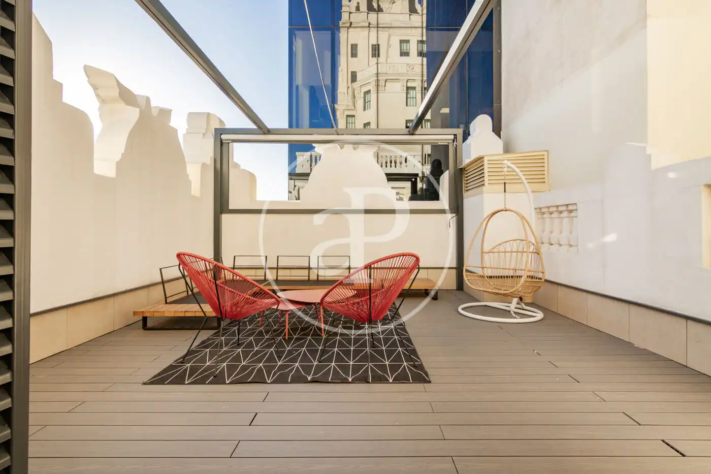 Terrace of Flat for rent in Madrid  with Air Conditioner, Heating and Furnished