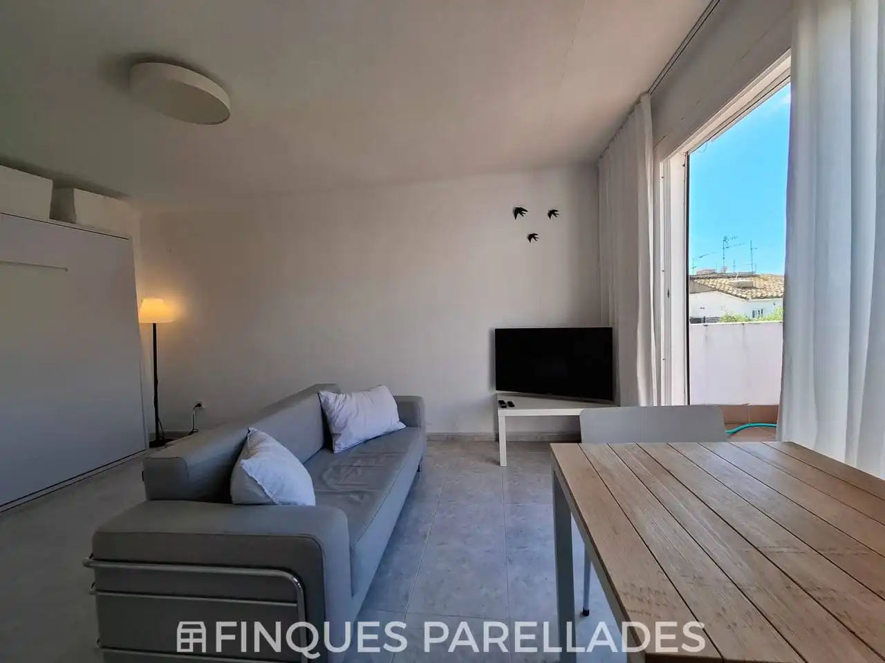 Sala d'estar de Estudi en venda en Centre
