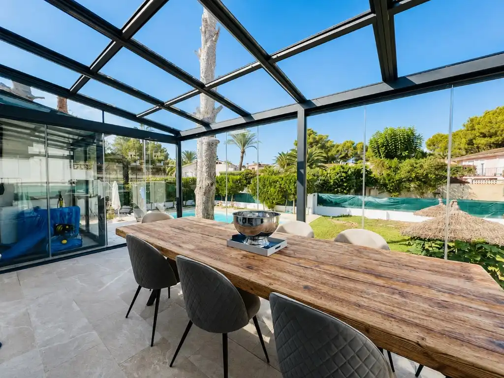Terrassa de Casa o xalet de lloguer en Calvià amb Aire condicionat, Jardí privat i Terrassa