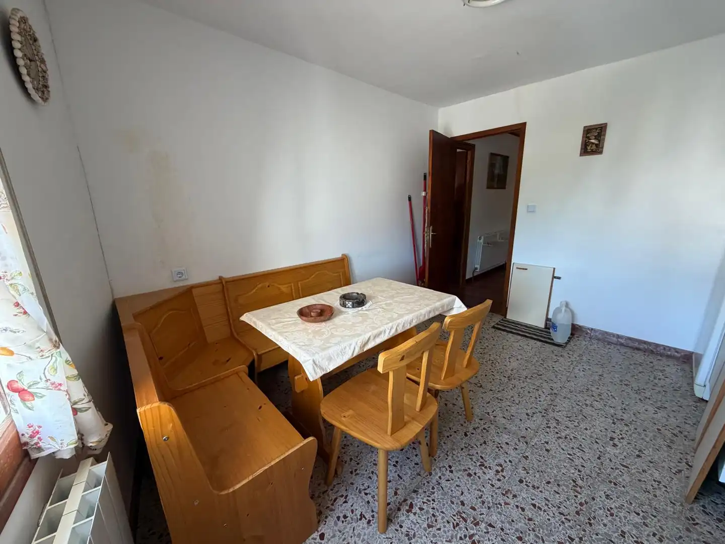 Dining room of Detached homes for sale in San Xoán de Río  with Heating, Parquet flooring and Furnished