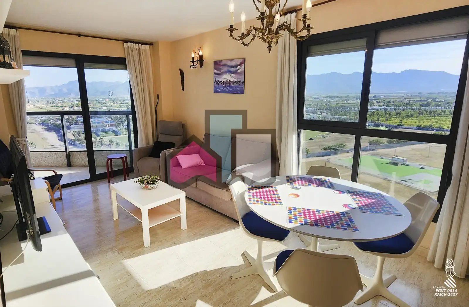 Sala de estar de Apartamento en venta en Cullera con Aire acondicionado, Terraza y Amueblado