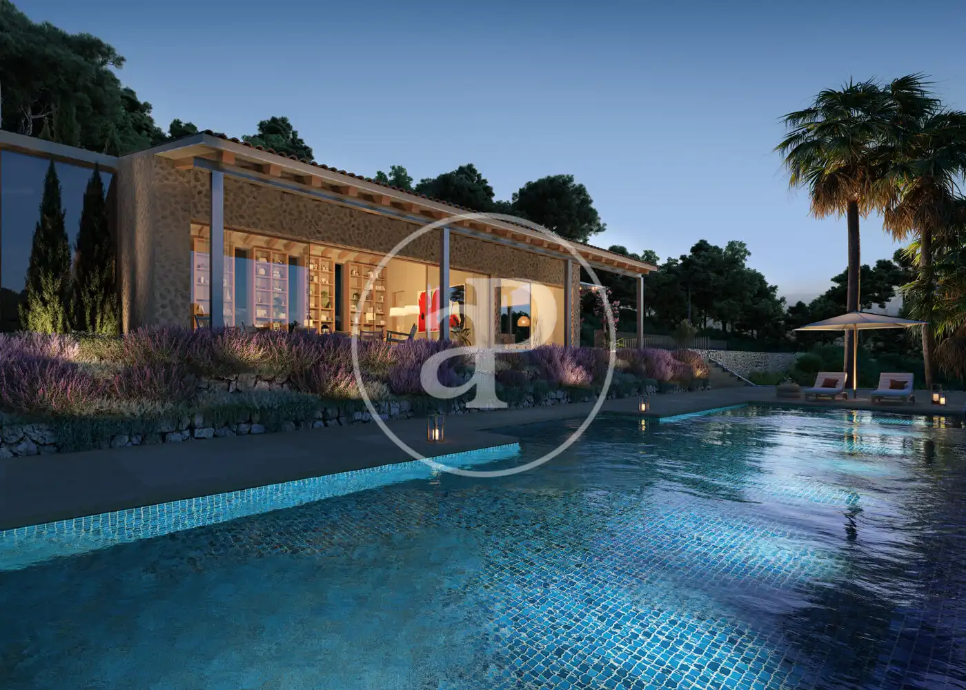 Swimming pool of Houses for sale in Deià  with Air Conditioner, Heating and Private garden