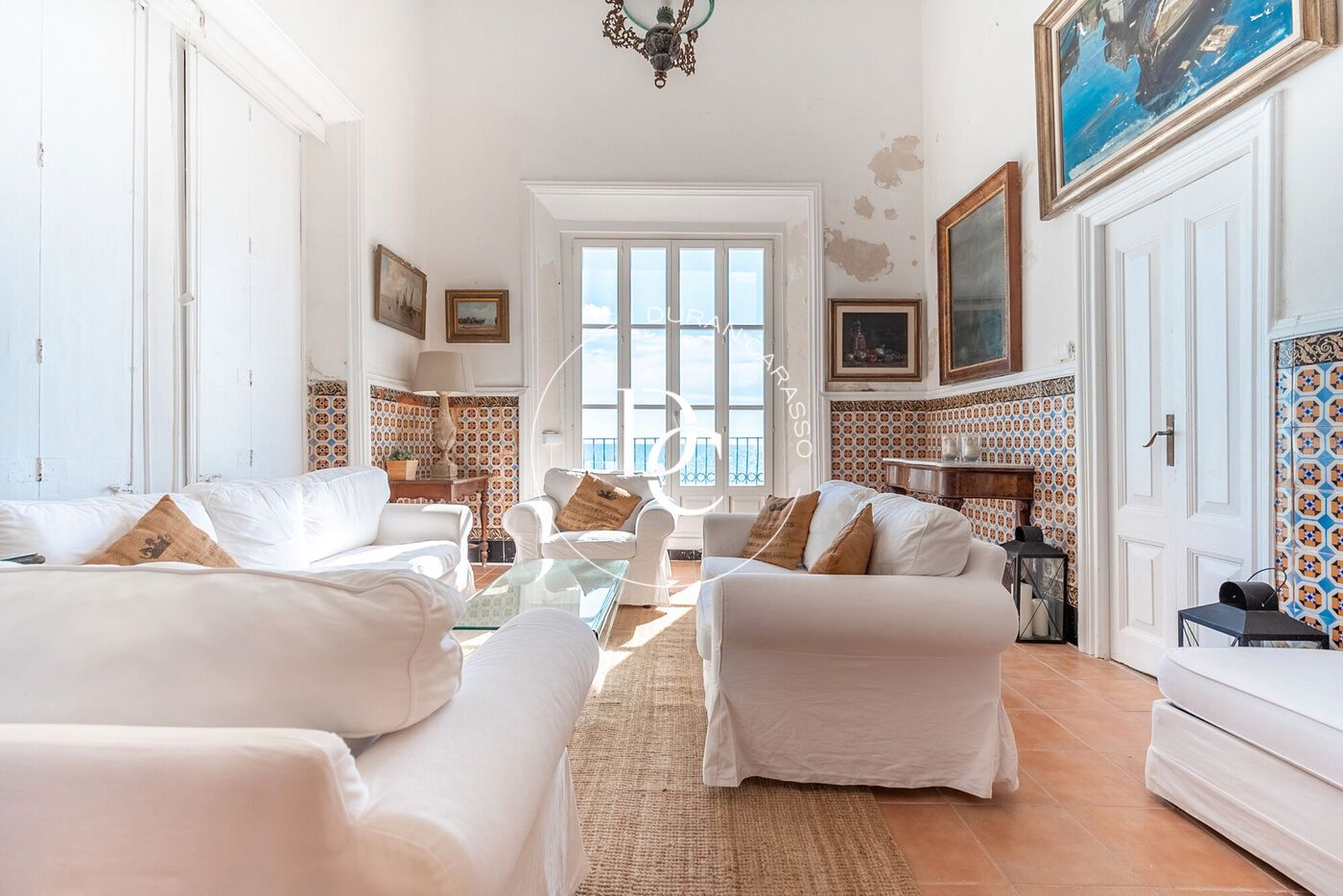 Sala d'estar de Casa o xalet en venda en Sitges amb Calefacció, Terrassa i Balcó