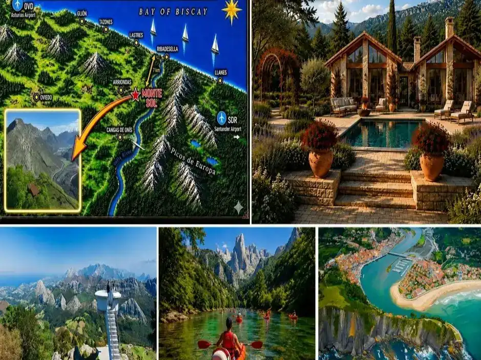 Vista exterior de Finca rústica en venda en Parres amb Jardí privat i Piscina