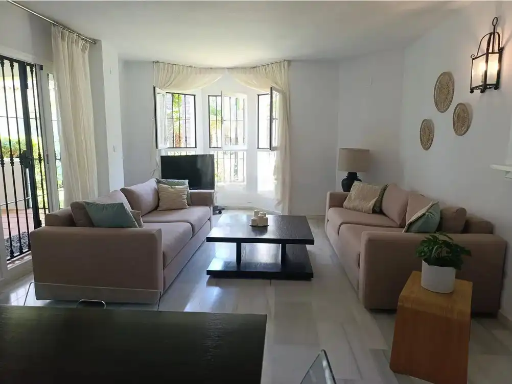 Sala d'estar de Pis de lloguer en  Barcelona Capital amb Aire condicionat, Calefacció i Moblat