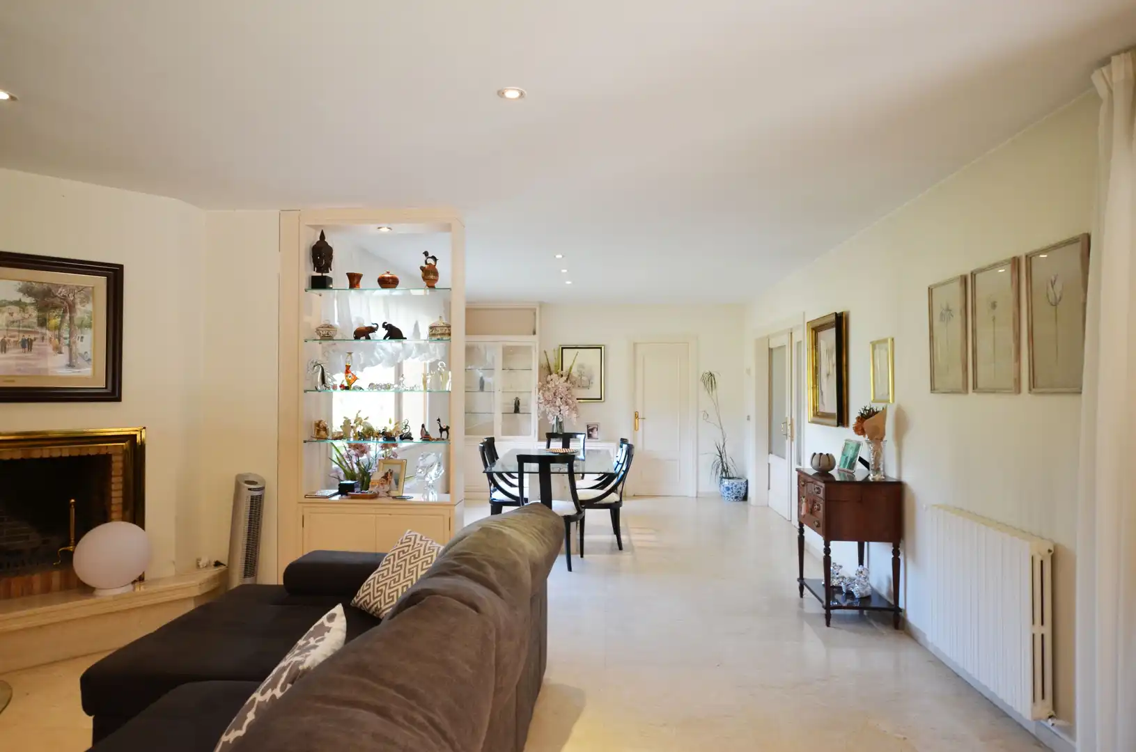 Sala d'estar de Casa o xalet en venda en Santa Cristina d'Aro amb Calefacció, Jardí privat i Terrassa