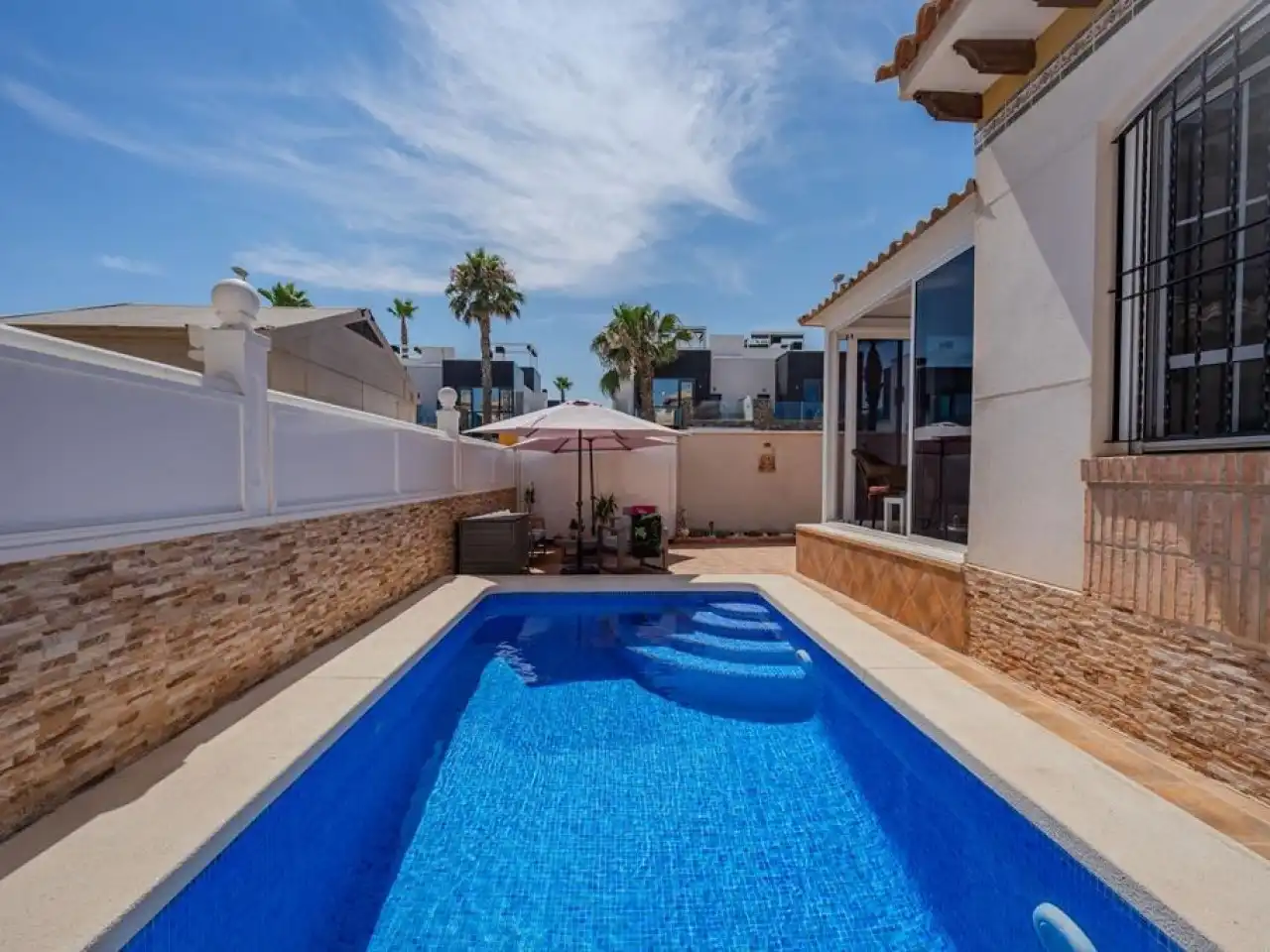 Swimming pool of Houses for sale in Orihuela  with Air Conditioner, Heating and Terrace