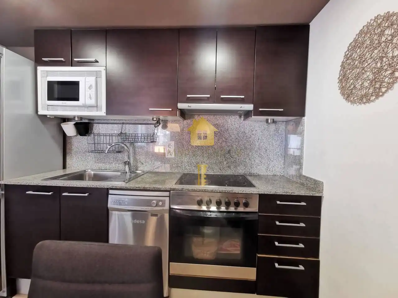 Cocina de Piso de alquiler en Roses con Aire acondicionado, Terraza y Trastero