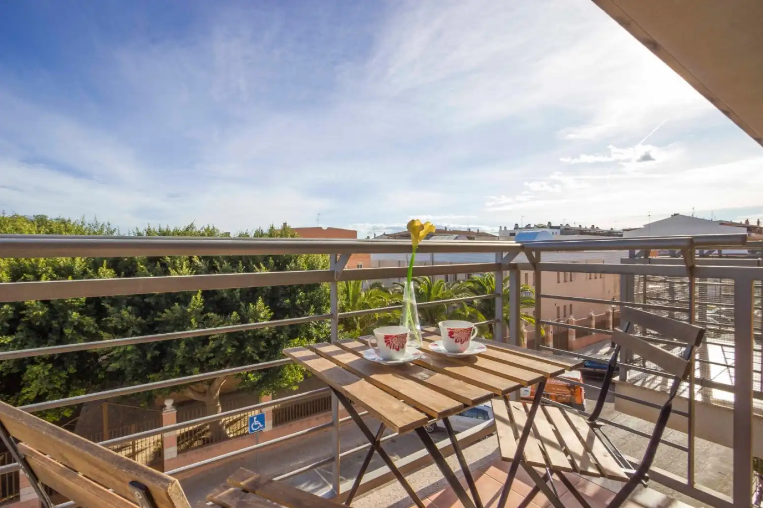 Terrasse von Dachboden zum Verkauf in Rafelbuñol / Rafelbunyol mit Klimaanlage, Heizung und Parkett
