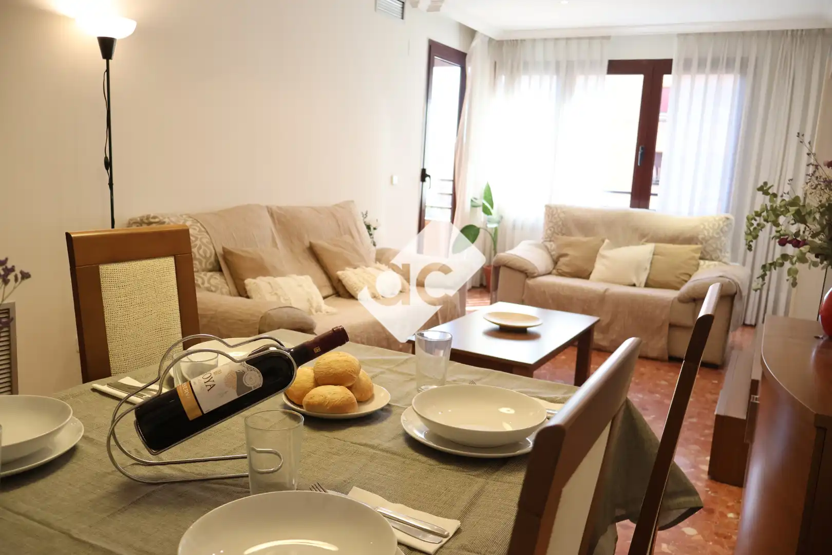 Sala de estar de Apartamento de alquiler en Valencia con Aire acondicionado, Calefacción y Amueblado