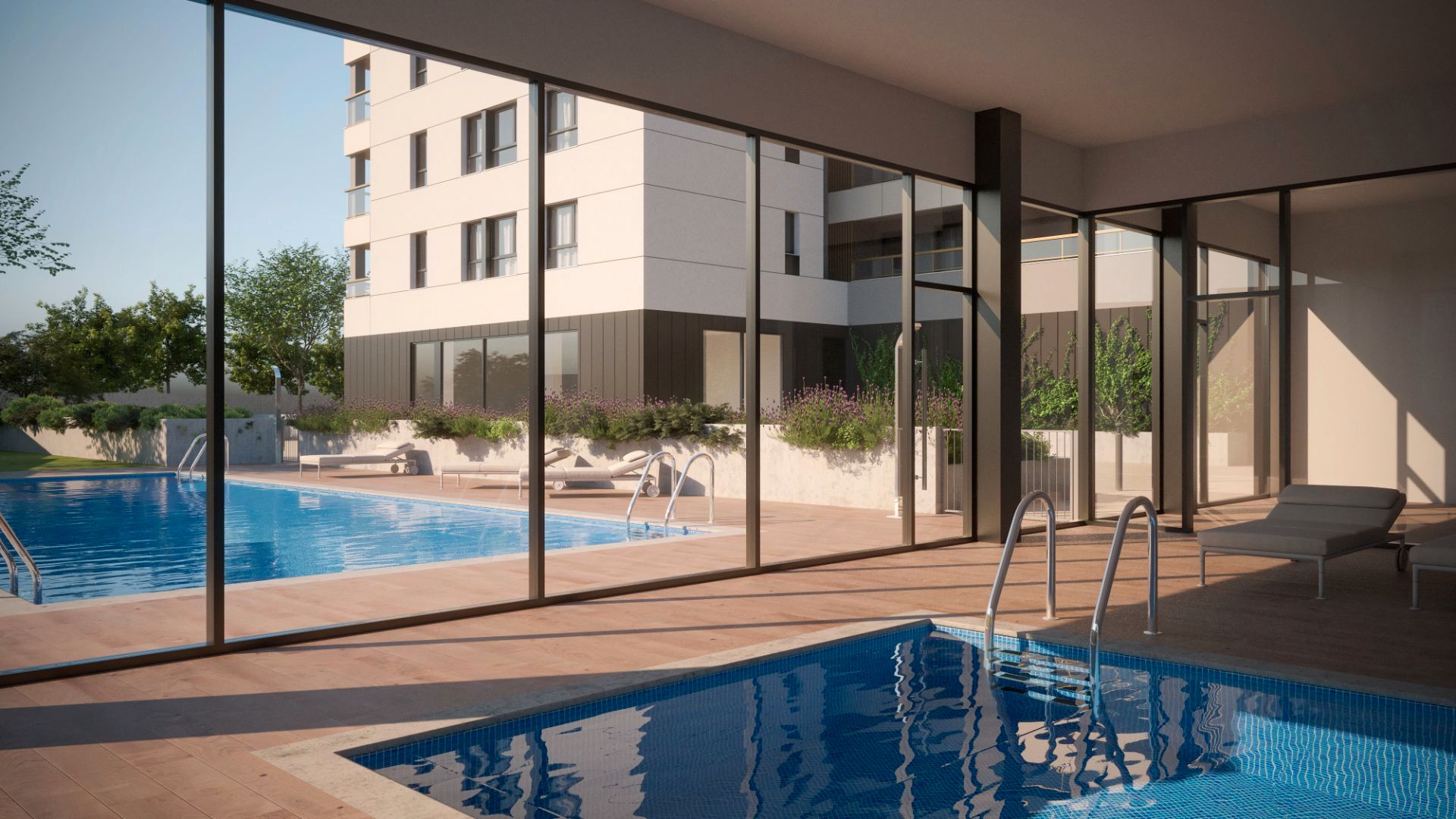 Swimming pool of Flat for sale in  Zaragoza Capital  with Private garden, Storage room and Community pool