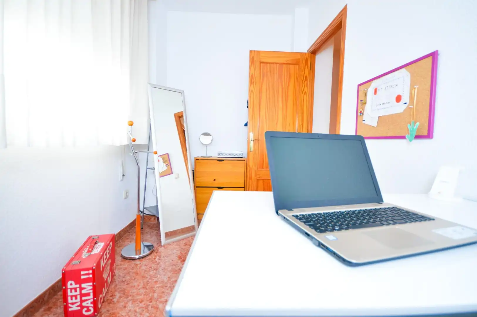 Schlafzimmer von Einfamilien-Reihenhaus zum Verkauf in Almería mit Klimaanlage und Abstellraum