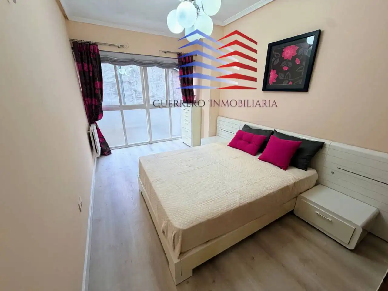 Bedroom of Flat for rent in Ourense Capital   with Heating, Terrace and Furnished