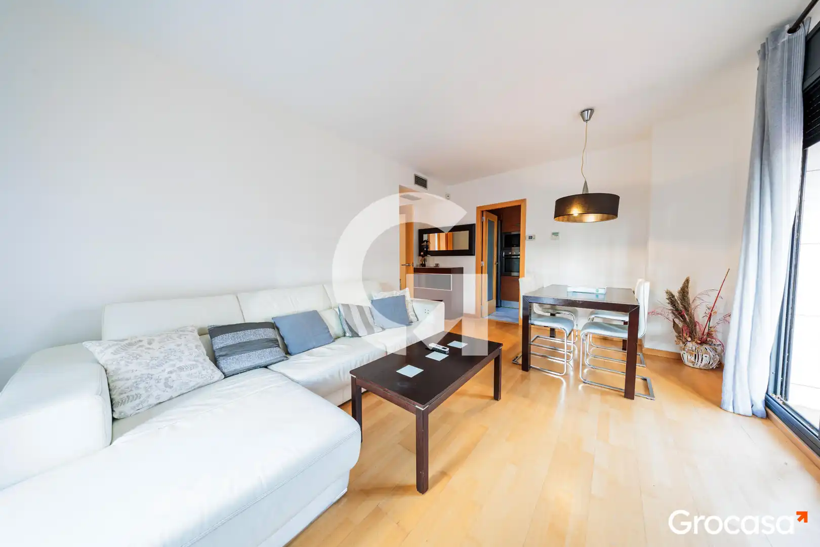 Living room of Ground floor for sale in Terrassa  with Air Conditioner, Heating and Private garden