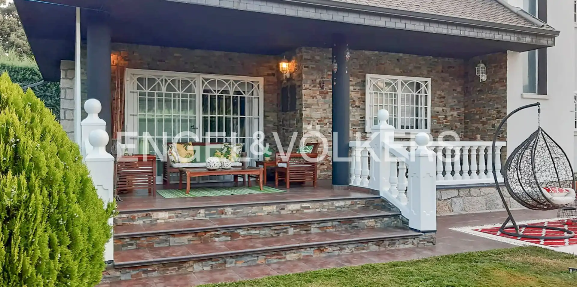 Terrassa de Casa o xalet en venda en Galapagar amb Calefacció, Jardí privat i Terrassa
