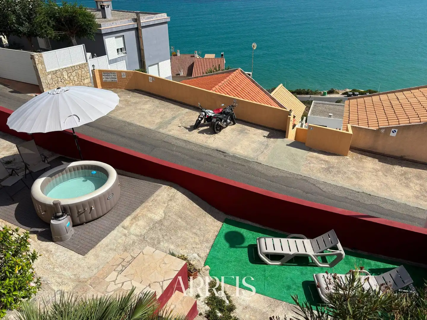 Terrasse von Haus oder Chalet zum Verkauf in Peñíscola / Peníscola mit Klimaanlage, Heizung und Privatgarten