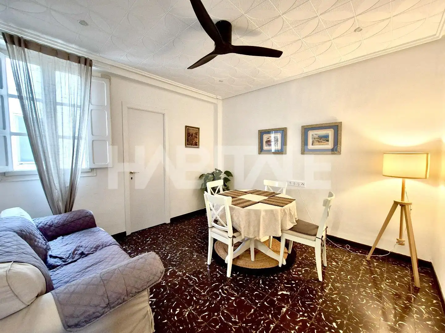 Wohnzimmer von Wohnung zur untervermieten in Valencia mit Möbliert