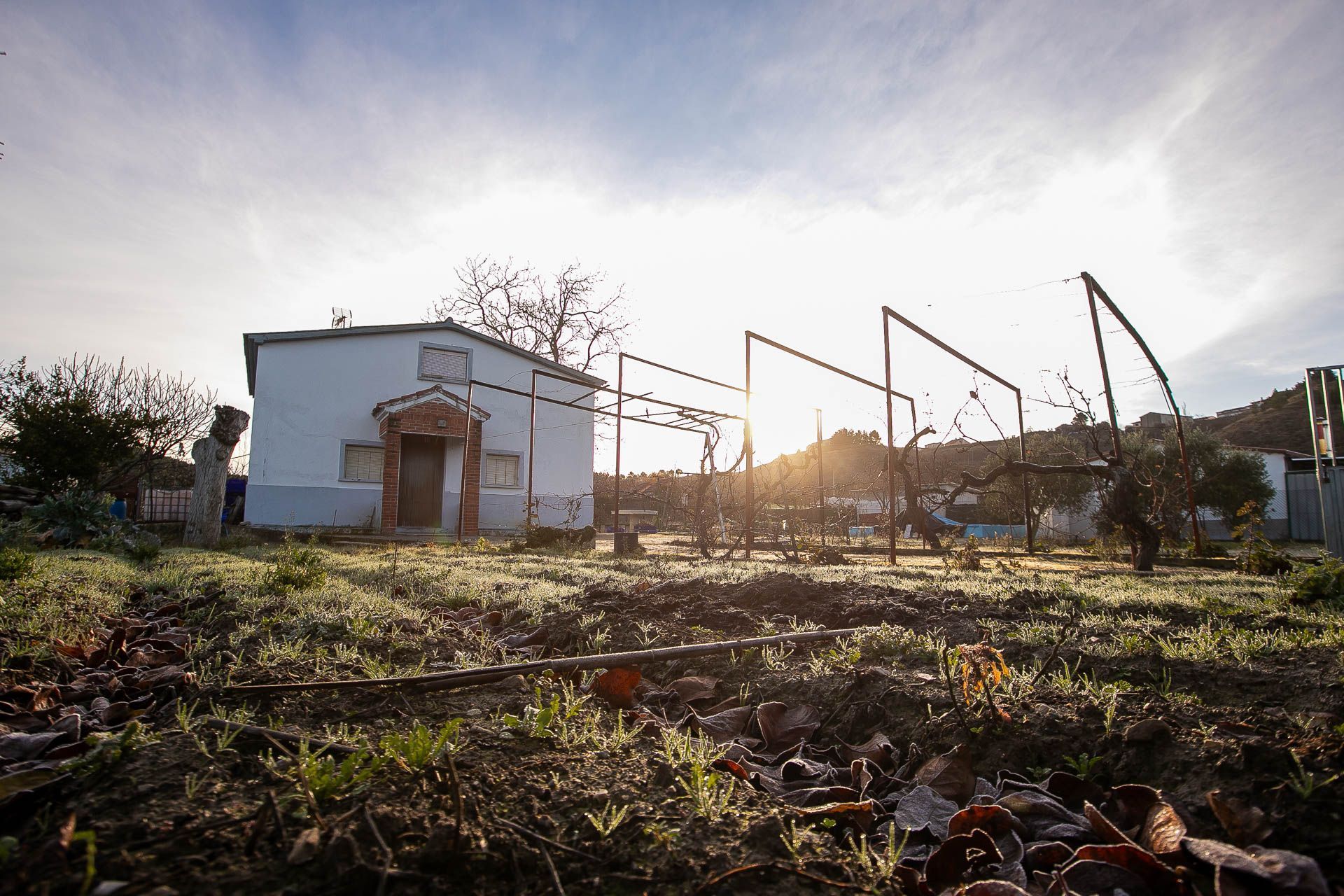 Exterior view of Country house for sale in Mendigorria  with Private garden, Storage room and Swimming Pool