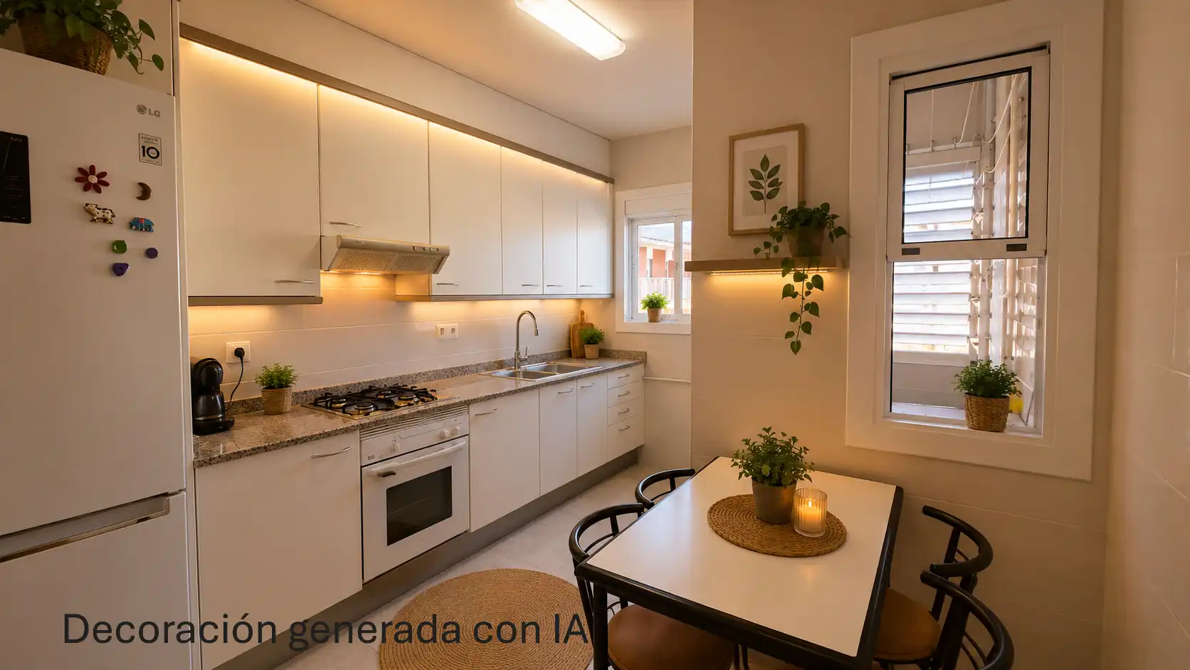 Küche von Wohnung zum Verkauf in Cornellà de Llobregat mit Klimaanlage, Heizung und Möbliert