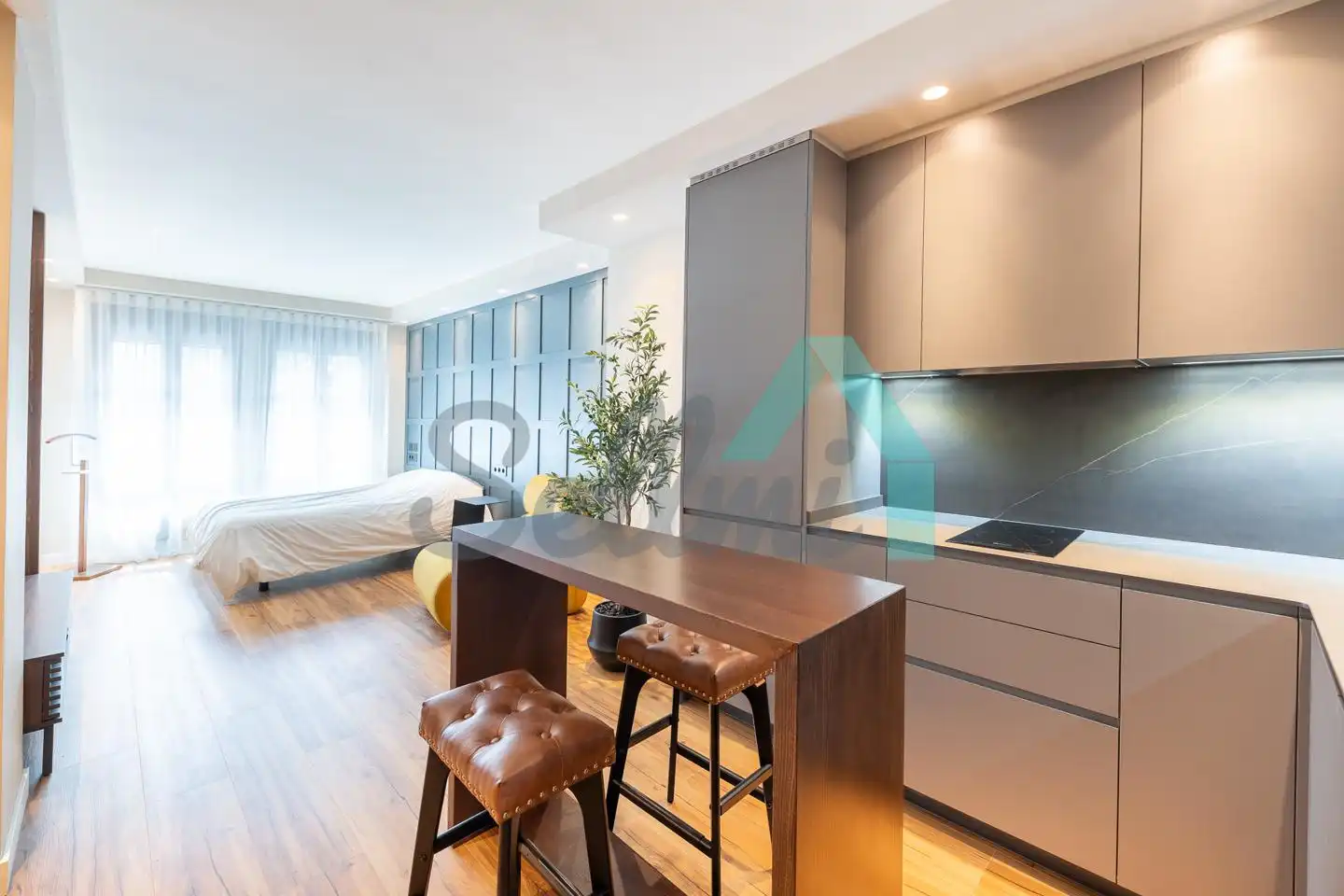 Kitchen of Study for rent in Oviedo   with Heating and Furnished