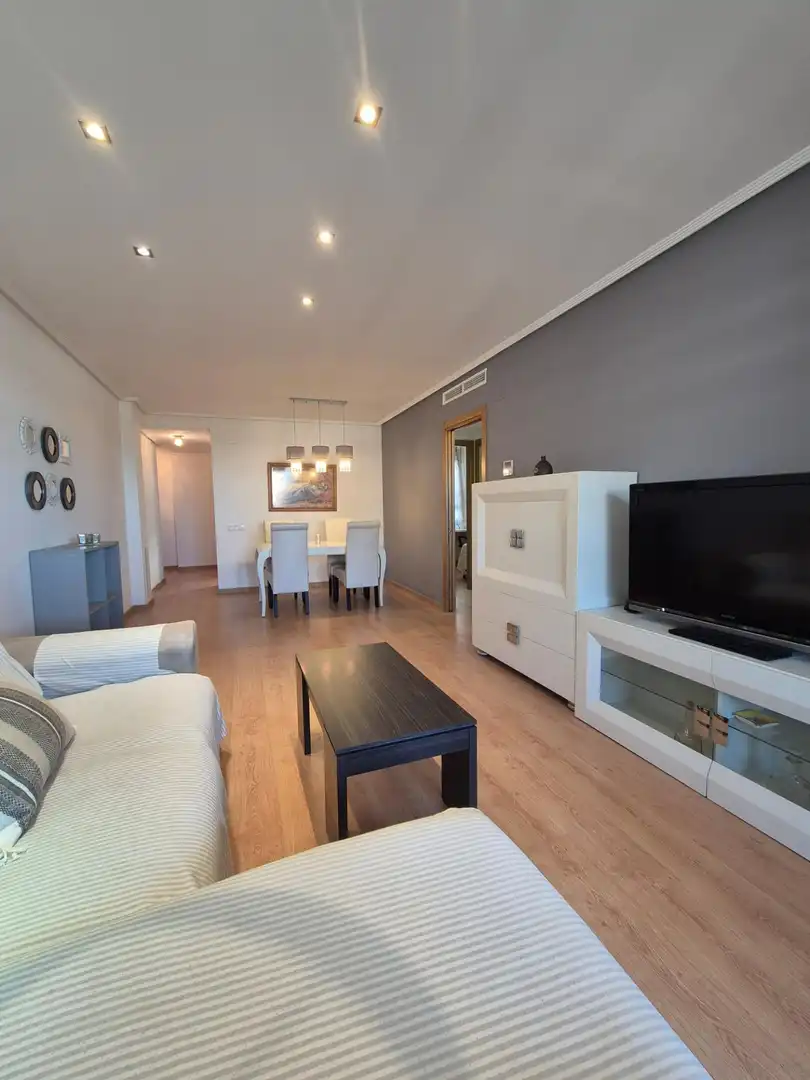 Sala d'estar de Àtic de lloguer en La Patacona