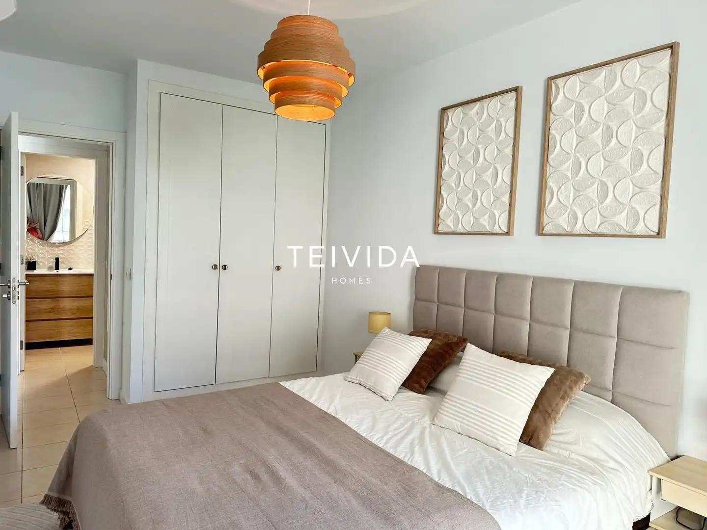 Bedroom of Flat for rent in Santiago del Teide  with Air Conditioner, Terrace and Swimming Pool