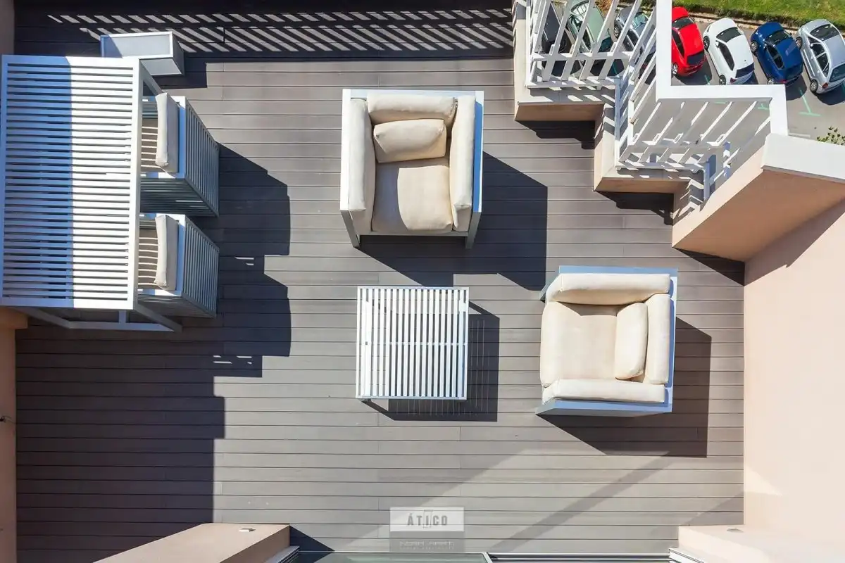 Terrasse von Dachboden zum Verkauf in Barcelona mit Klimaanlage, Heizung und Terrasse