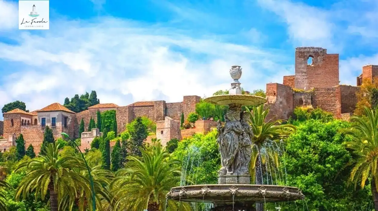 Außenansicht von Wohnung zur Miete in Málaga mit Privatgarten und Terrasse