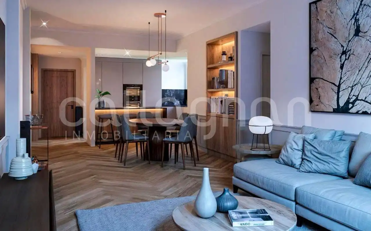Sala de estar de Piso en venta en  Madrid Capital con Aire acondicionado
