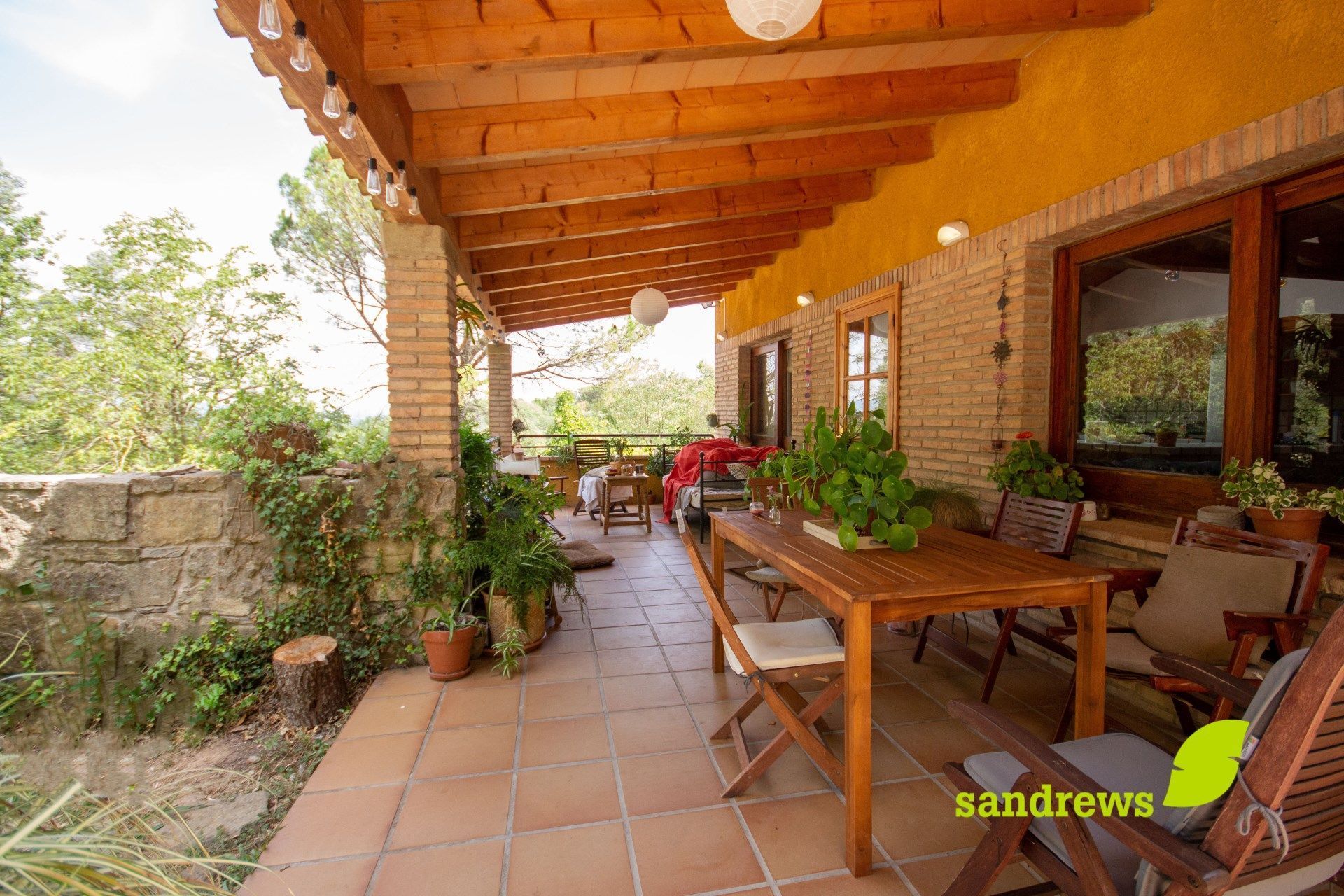 Terrasse von Country house zum verkauf in Porqueres mit Klimaanlage, Heizung und Privatgarten