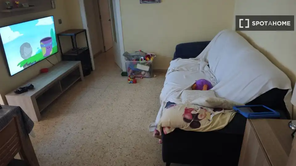 Sala de estar de Piso para compartir en Valencia con Aire acondicionado, Calefacción y Terraza