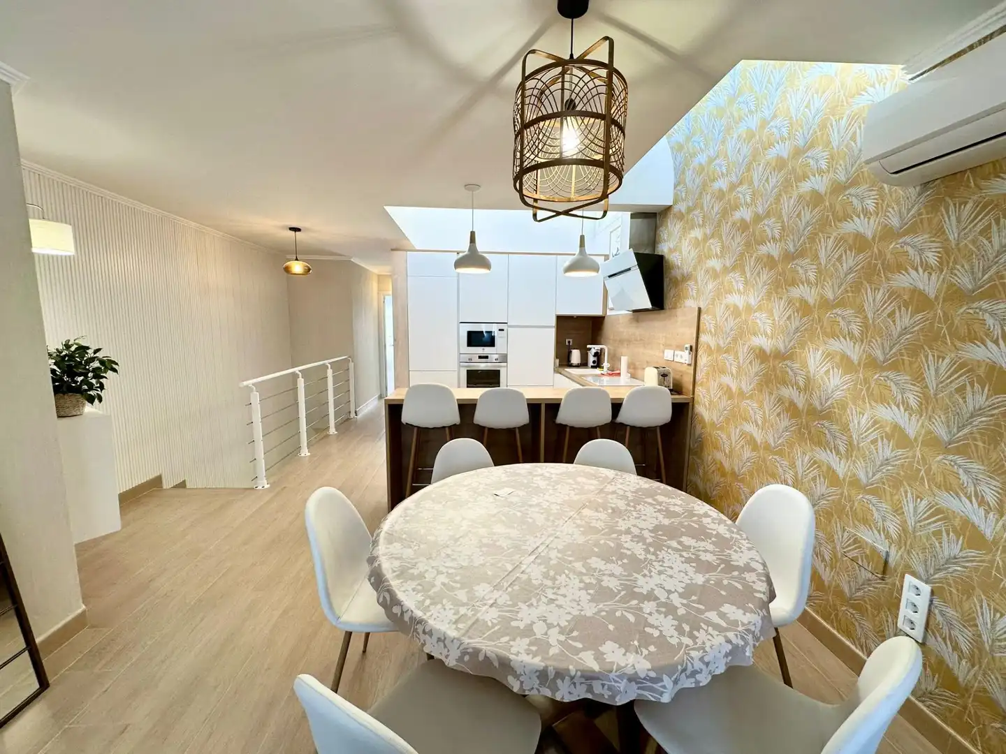 Dining room of Detached homes for sale in Roquetas de Mar  with Air Conditioner, Heating and Furnished