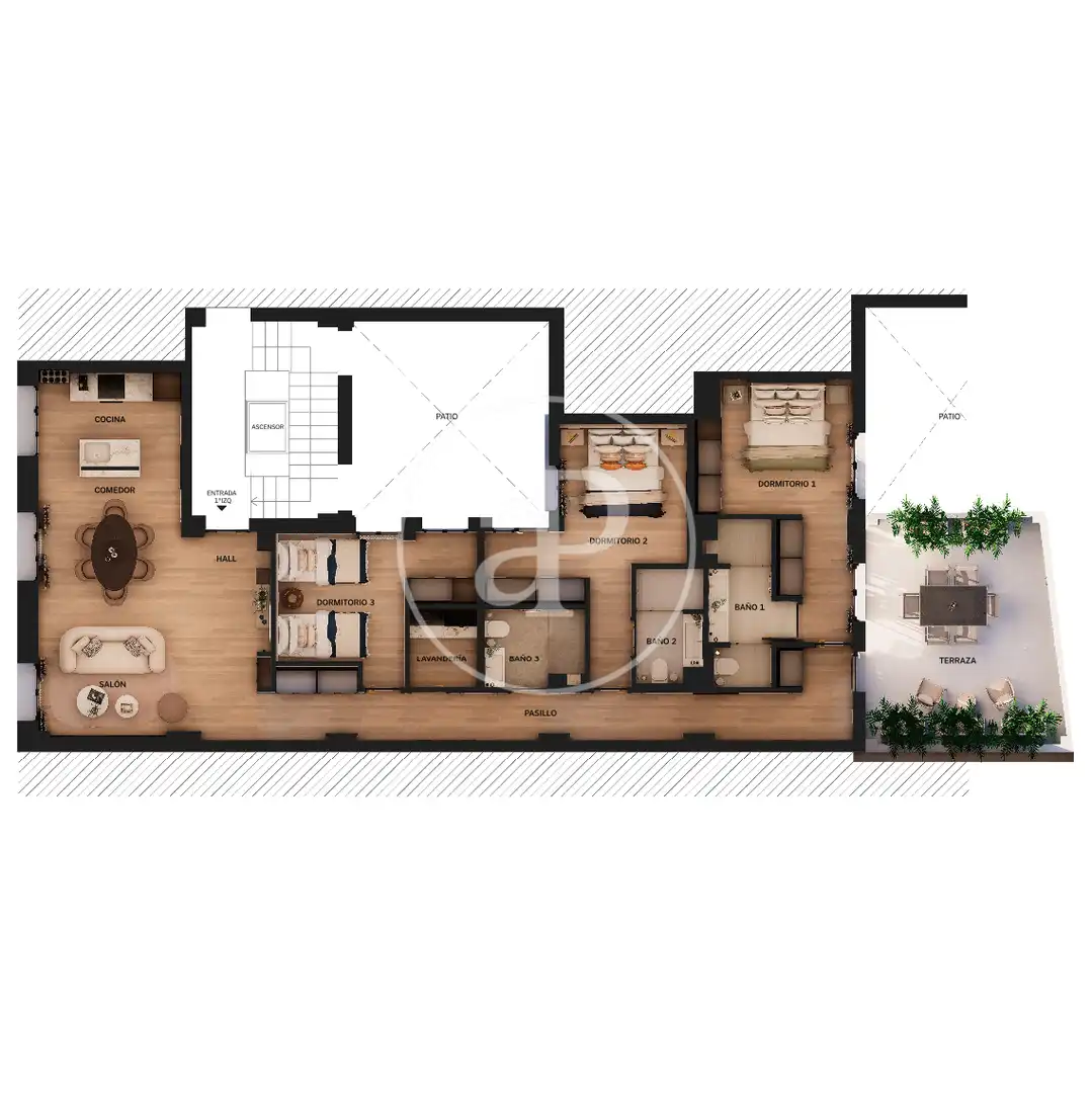 Wohnung zum Verkauf in Madrid mit Klimaanlage, Heizung und Terrasse