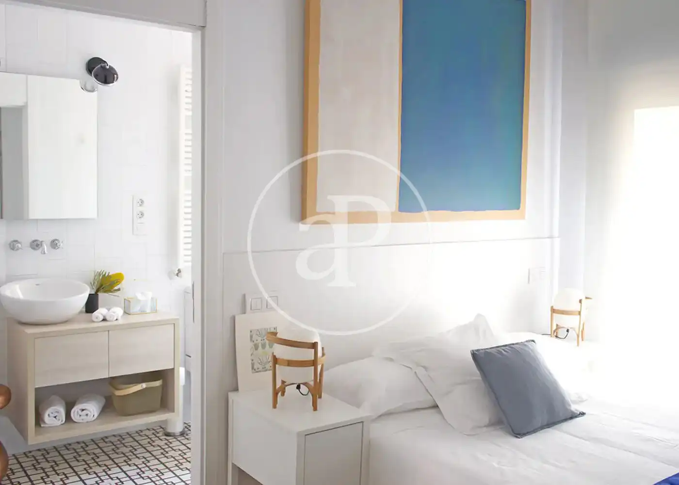 Bedroom of Flat for rent in Madrid  with Air Conditioner, Heating and Terrace