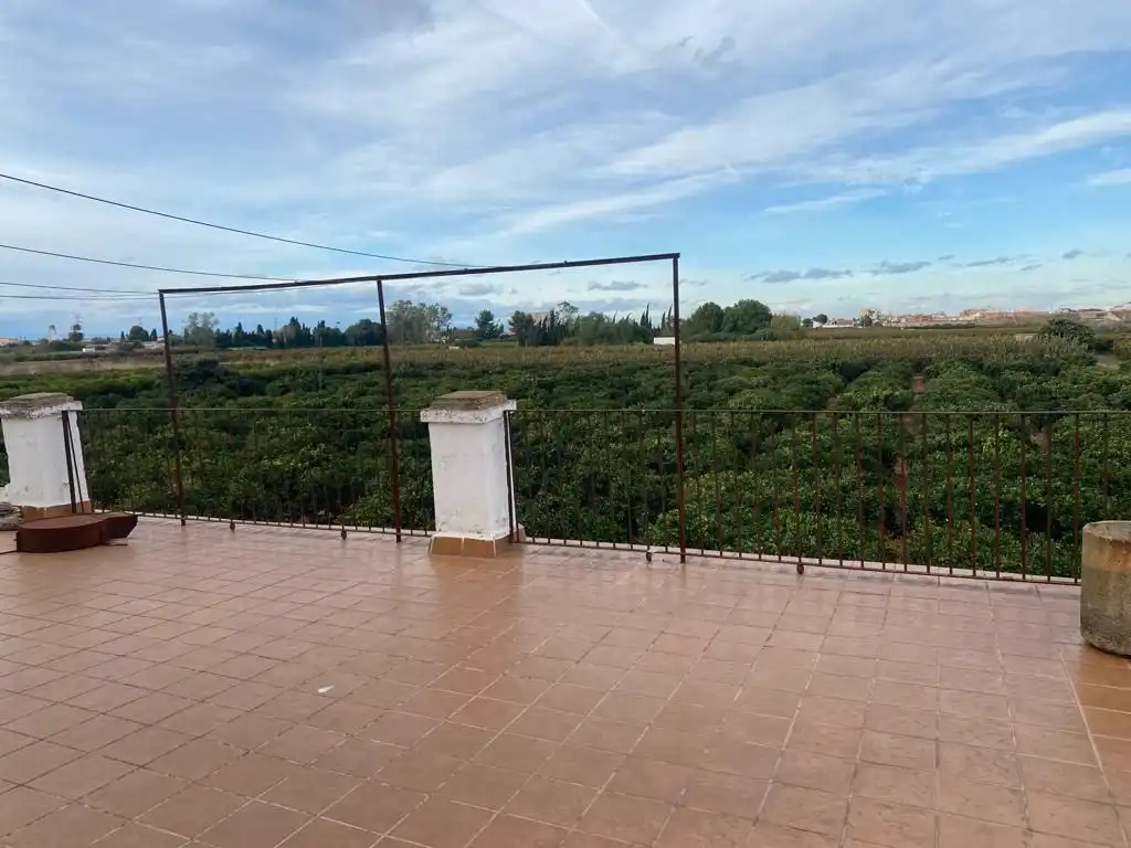 Terraza de Finca rústica en venta en Benifaió con Jardín privado, Terraza y Trastero