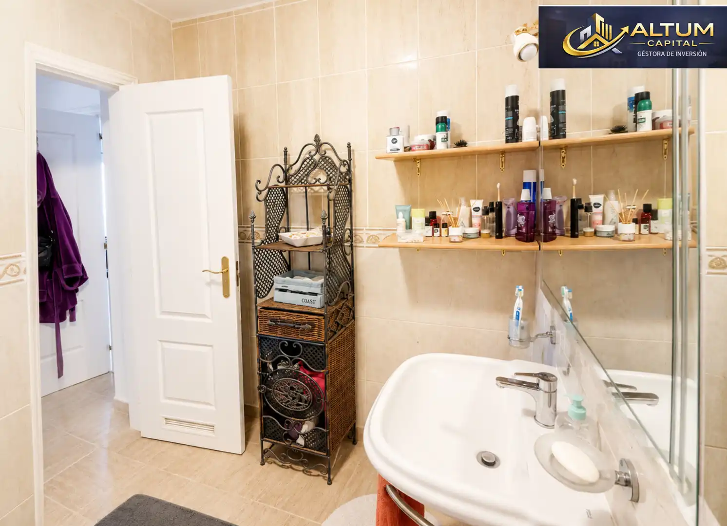 Bathroom of Flat for sale in Arona  with Furnished, Washing machine and Microwave