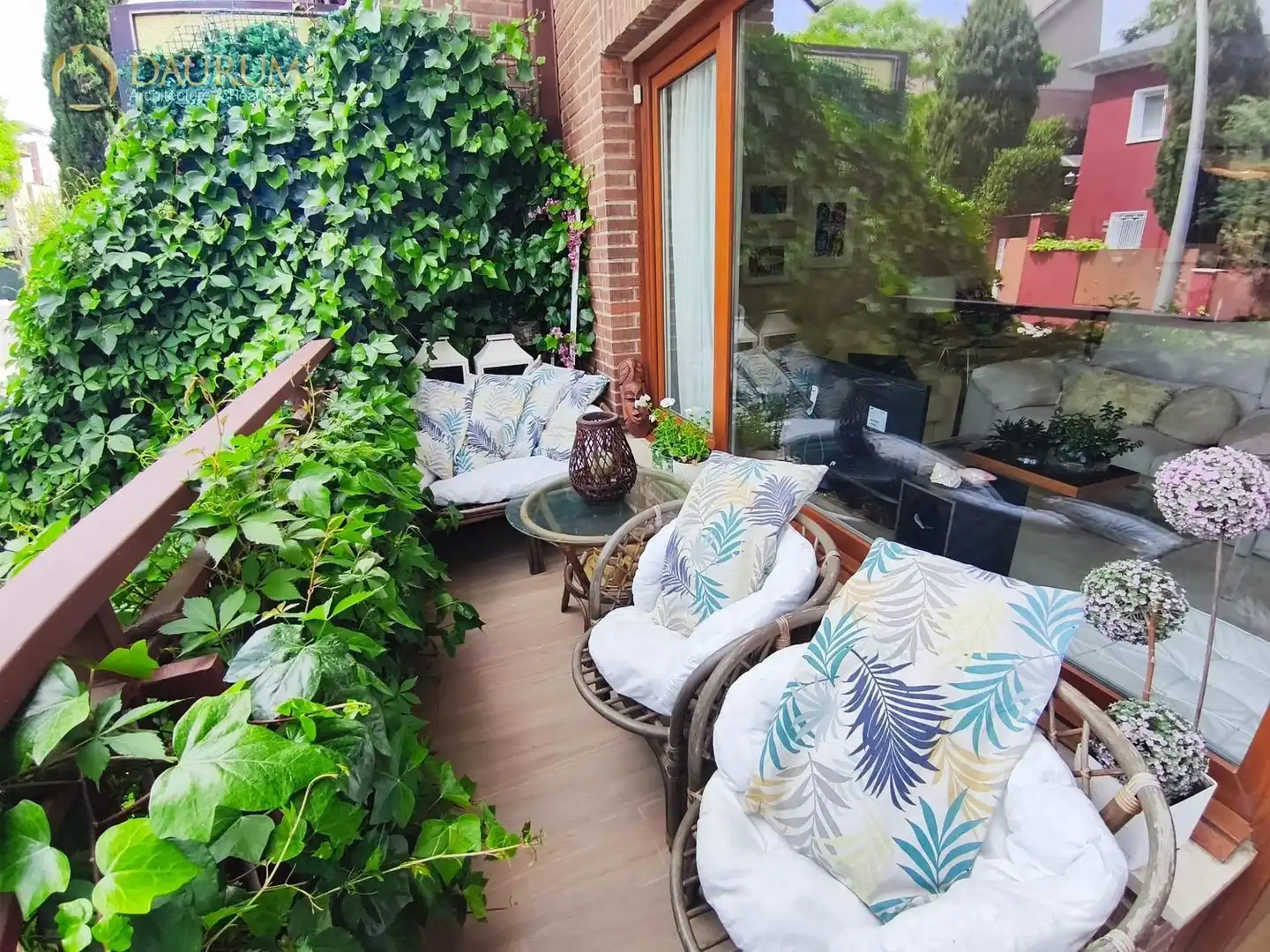 Terrassa de Casa adosada en venda en Madrid amb Calefacció, Jardí privat i Terrassa