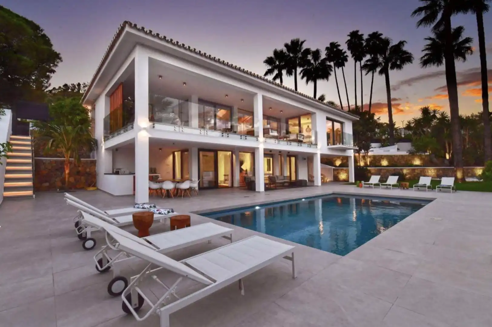 Terrassa de Casa o xalet de lloguer en Marbella amb Aire condicionat, Jardí privat i Piscina
