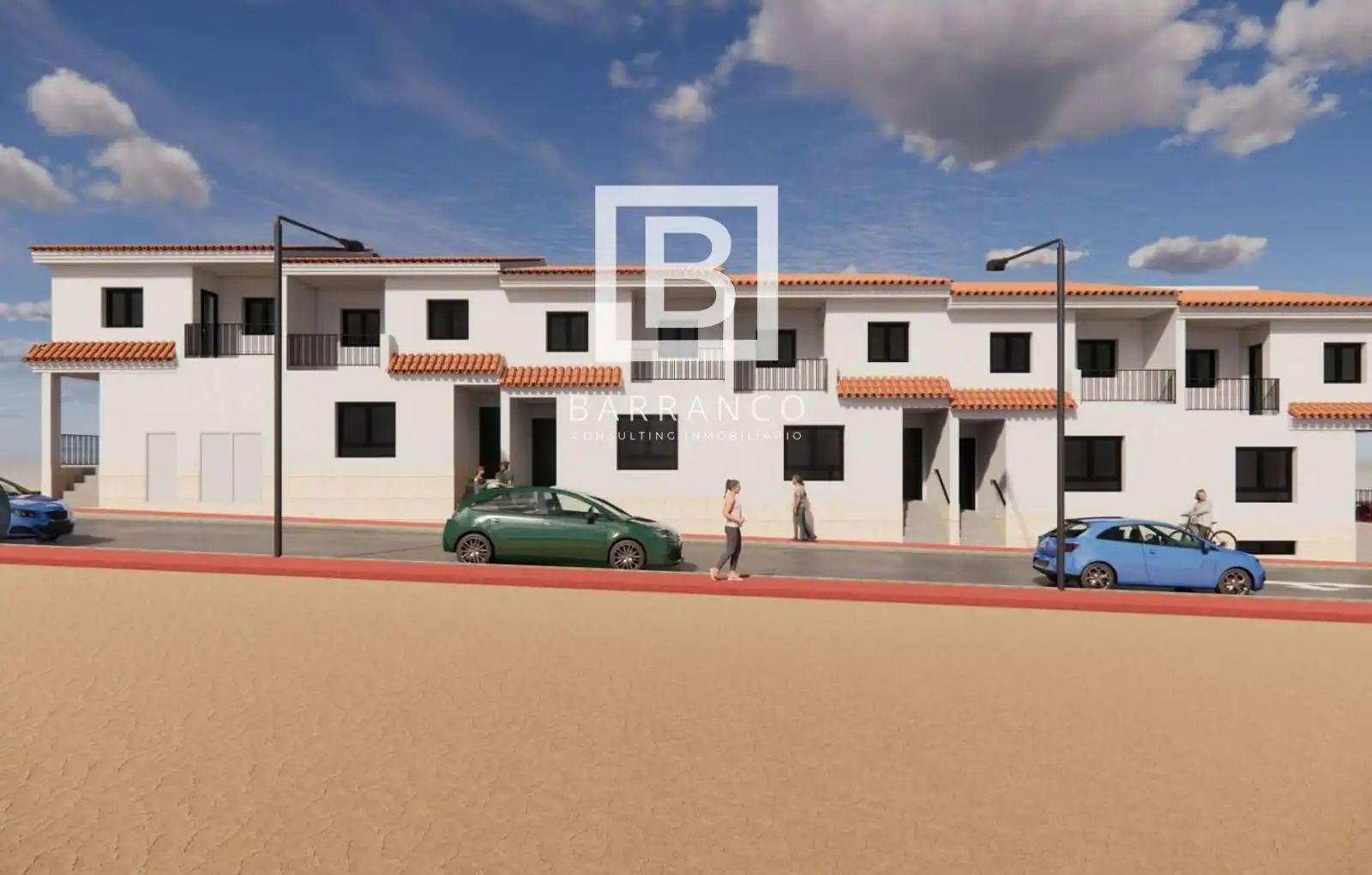 Vista exterior de Casa adosada en venta en Murcia