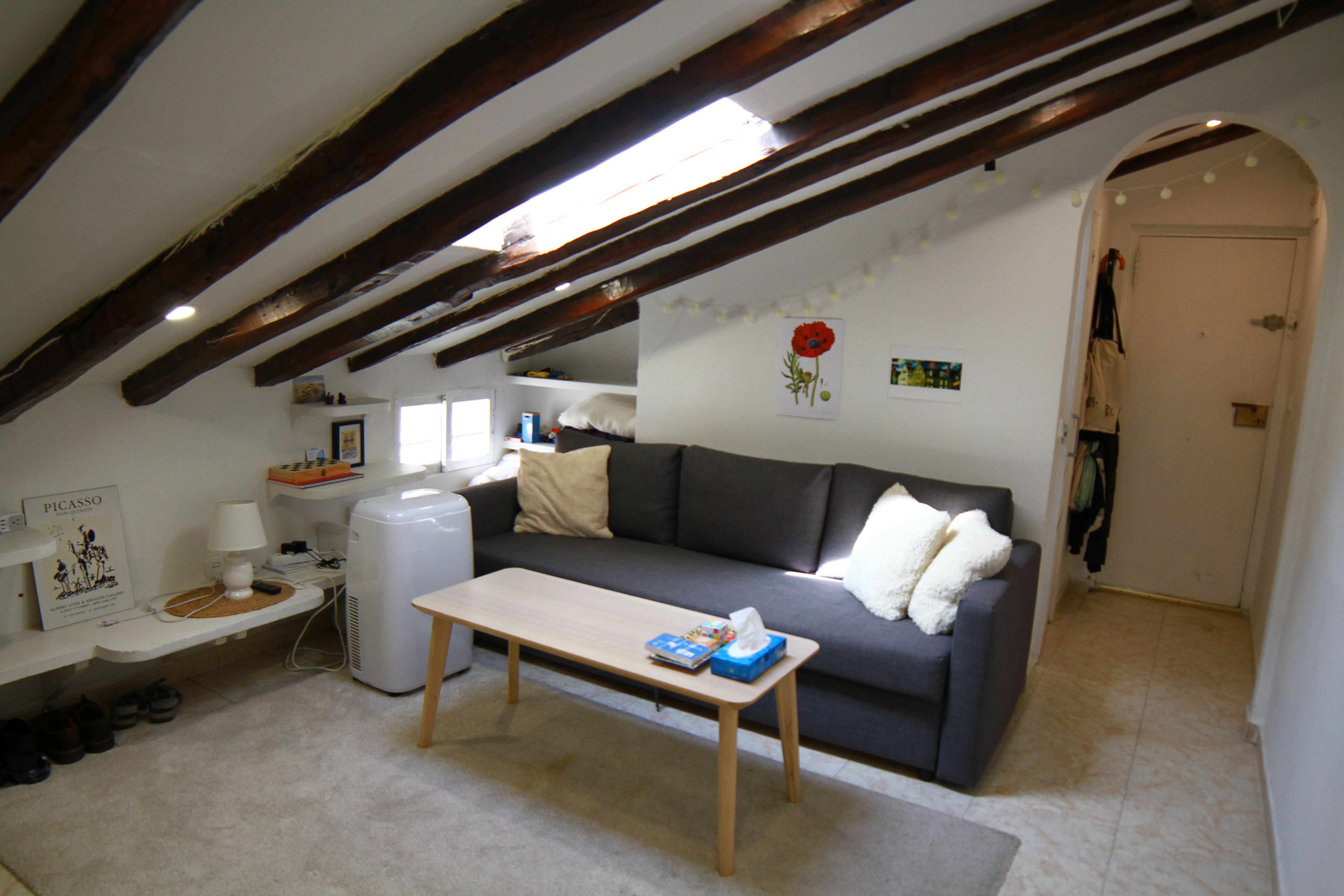 Sala d'estar de Pis en venda en  Madrid Capital