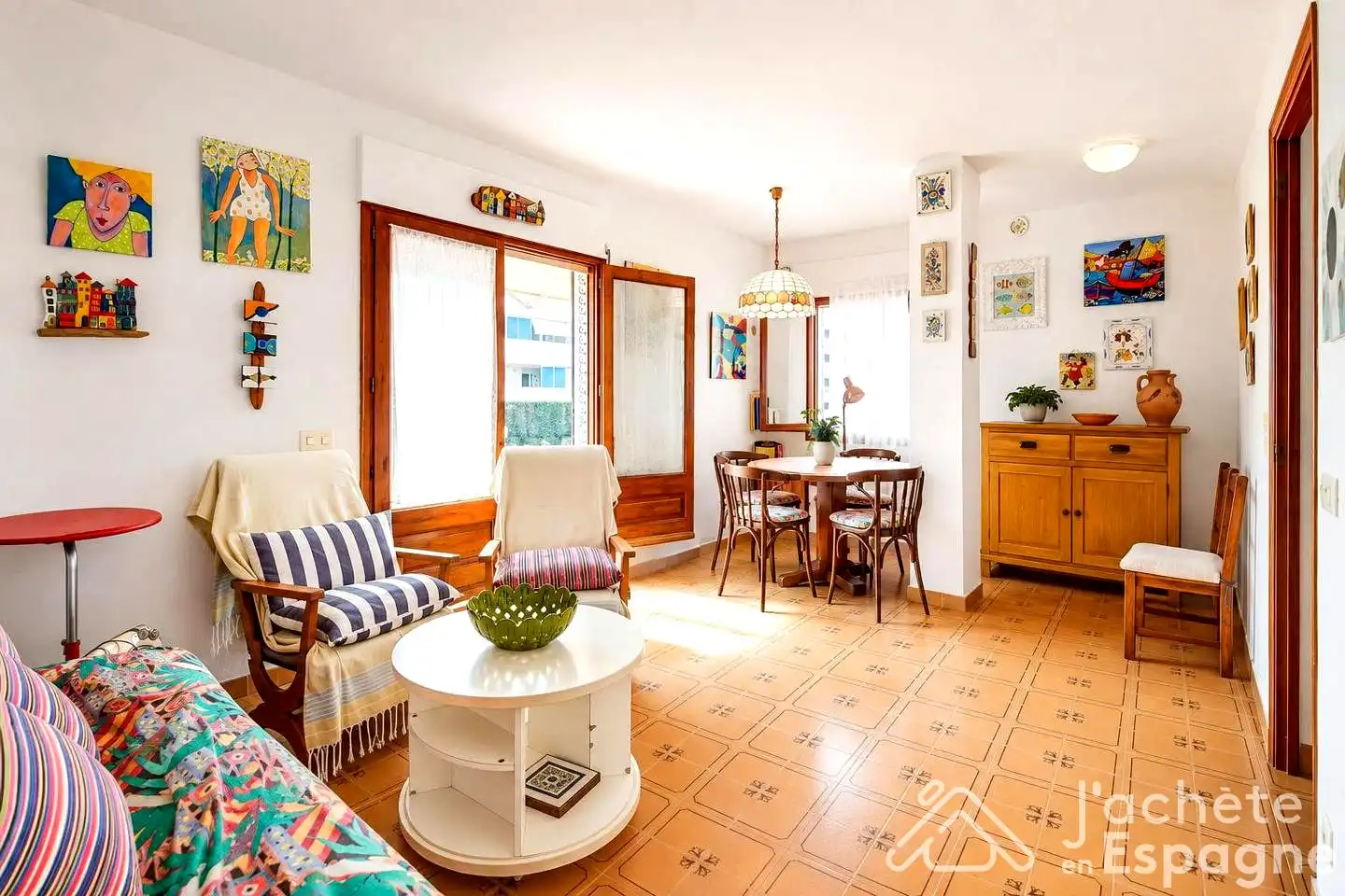 Sala de estar de Ático en venta en Vinaròs con Calefacción, Terraza y Amueblado