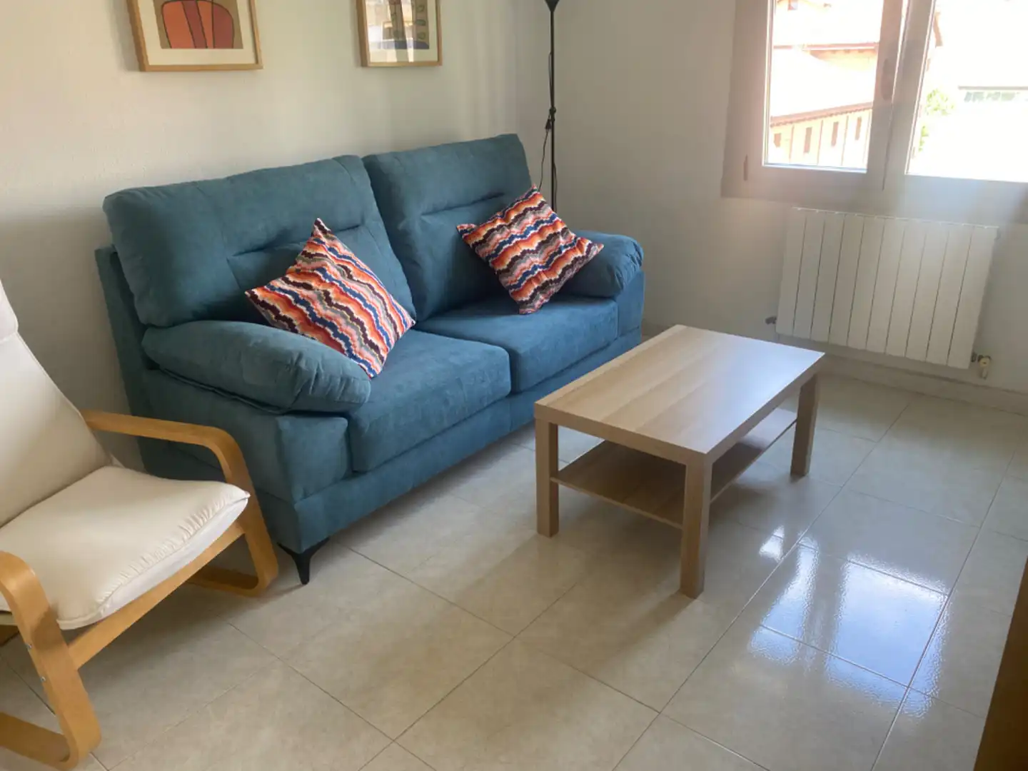 Wohnzimmer von Wohnung zur Miete in Huesca mit Heizung, Terrasse und Möbliert